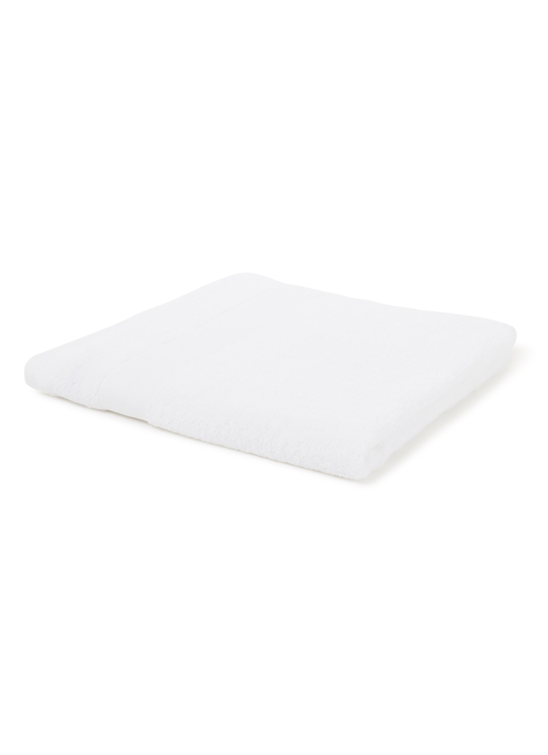 de Bijenkorf Home  Softness badlaken - 600 gr/m2 - 70 x 140 cm - voorkant 2 wit