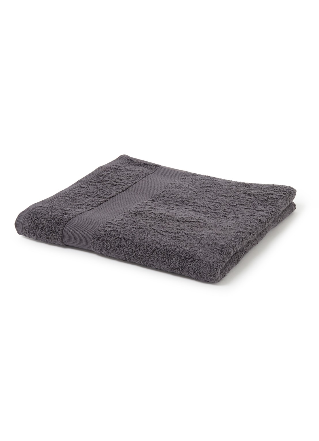 de Bijenkorf Home  Softness badlaken - 600 gr/m2 - 70 x 140 cm - voorkant 3 antraciet