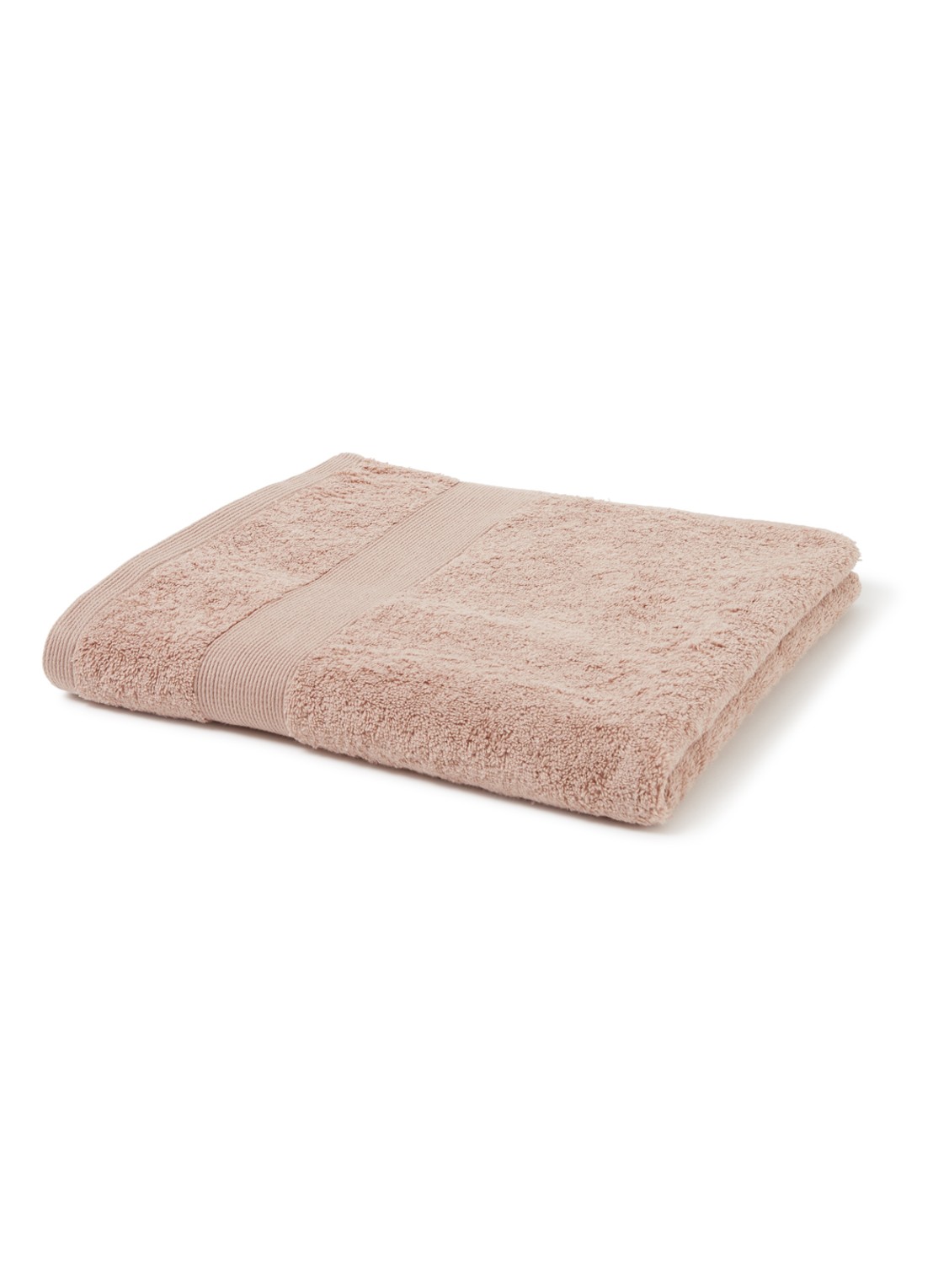 de Bijenkorf Home  Softness badlaken - 600 gr/m2 - 70 x 140 cm - voorkant 2 taupe