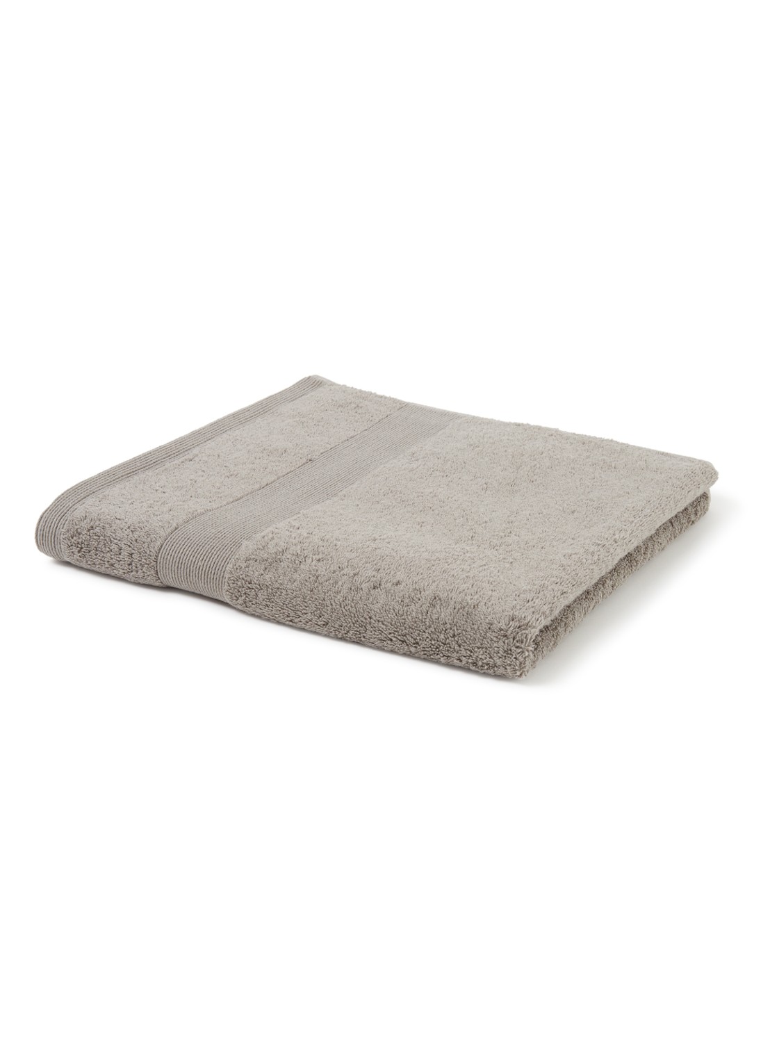 de Bijenkorf Home  Softness badlaken - 600 gr/m2 - 70 x 140 cm - voorkant grijs