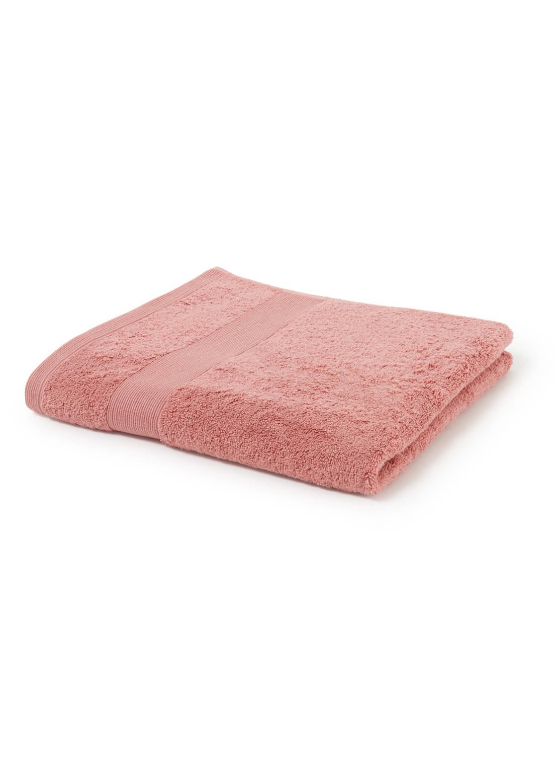 de Bijenkorf Home  Softness badlaken - 600 gr/m2 - 70 x 140 cm - voorkant 3 roze