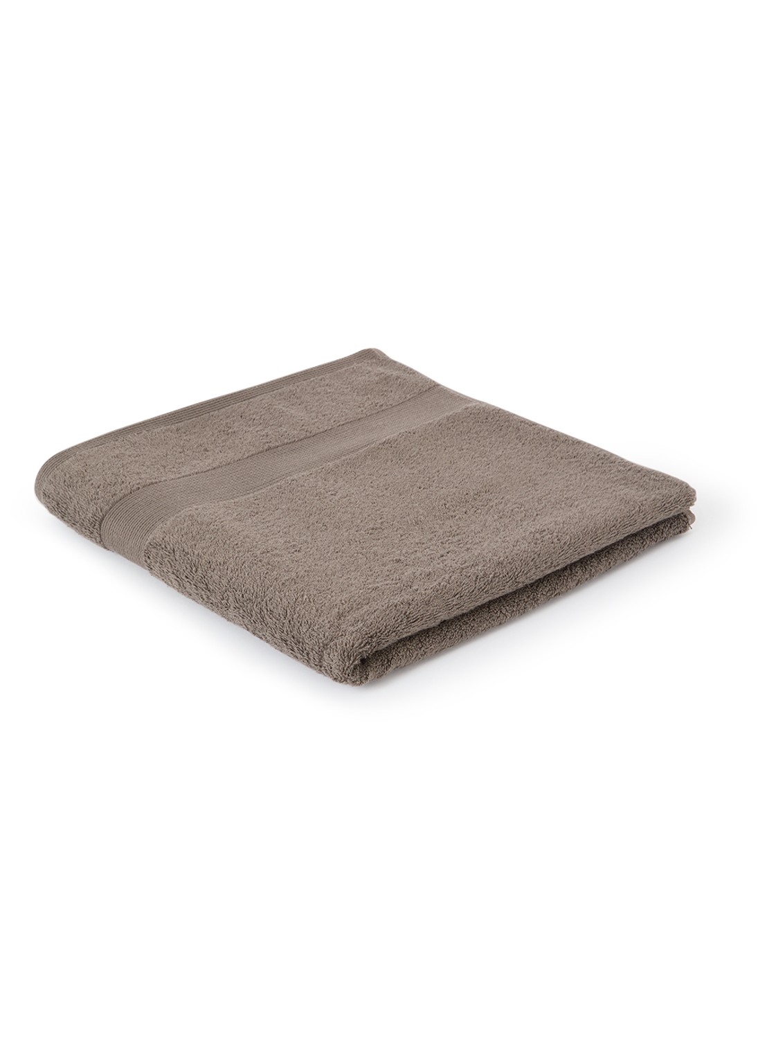 de Bijenkorf Home  Softness badlaken - 600 gr/m2 - 70 x 140 cm - voorkant bruin