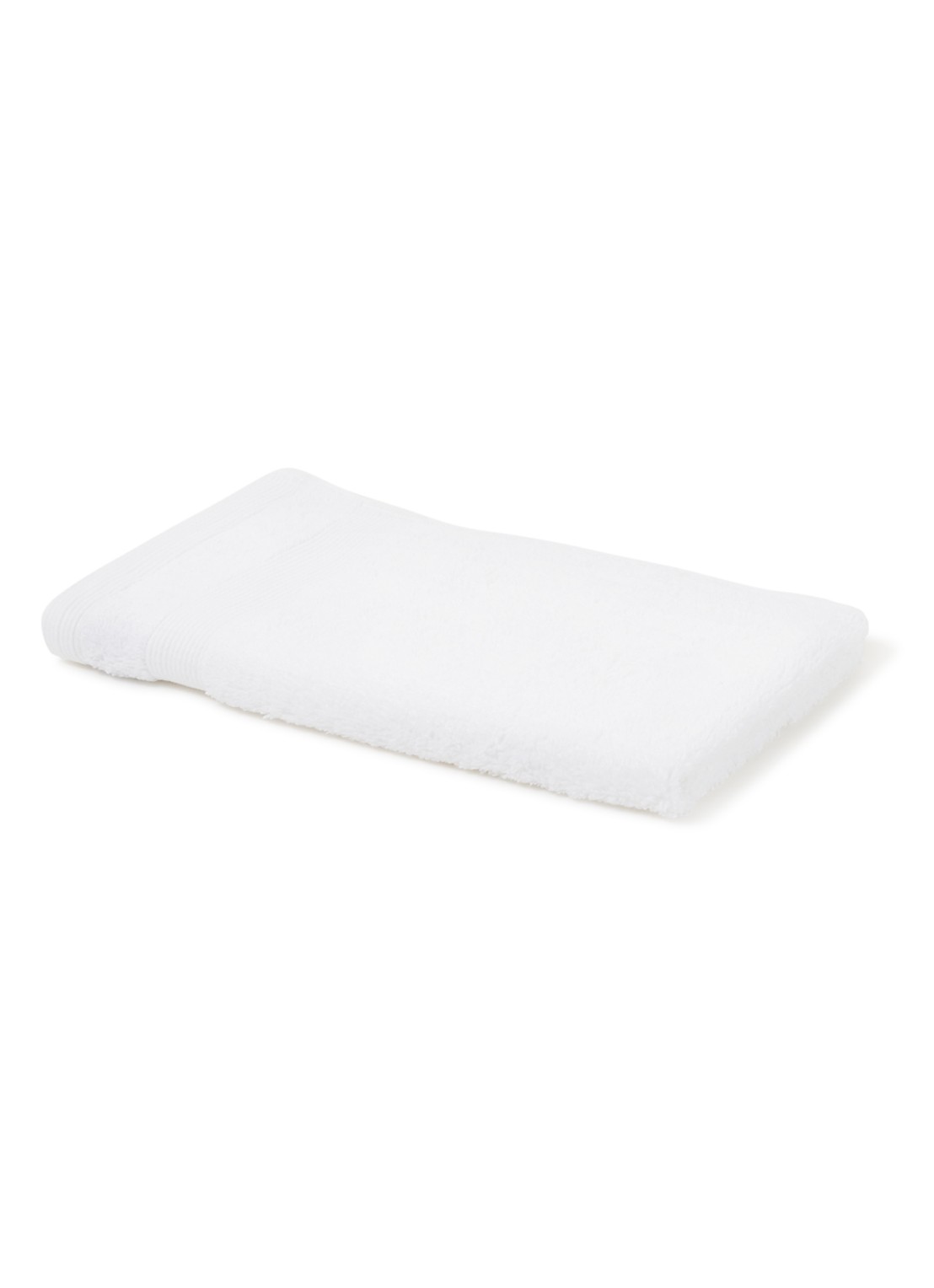 de Bijenkorf Home  Softness gastendoek - 600 gr/m2 - 30 x 50 cm - voorkant 2 wit