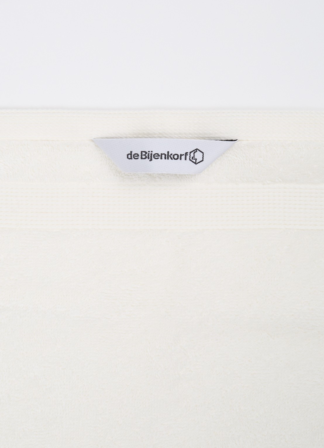 de Bijenkorf Home Softness gastendoek - 600 gr/m2 - 30 x 50 cm - detail wit