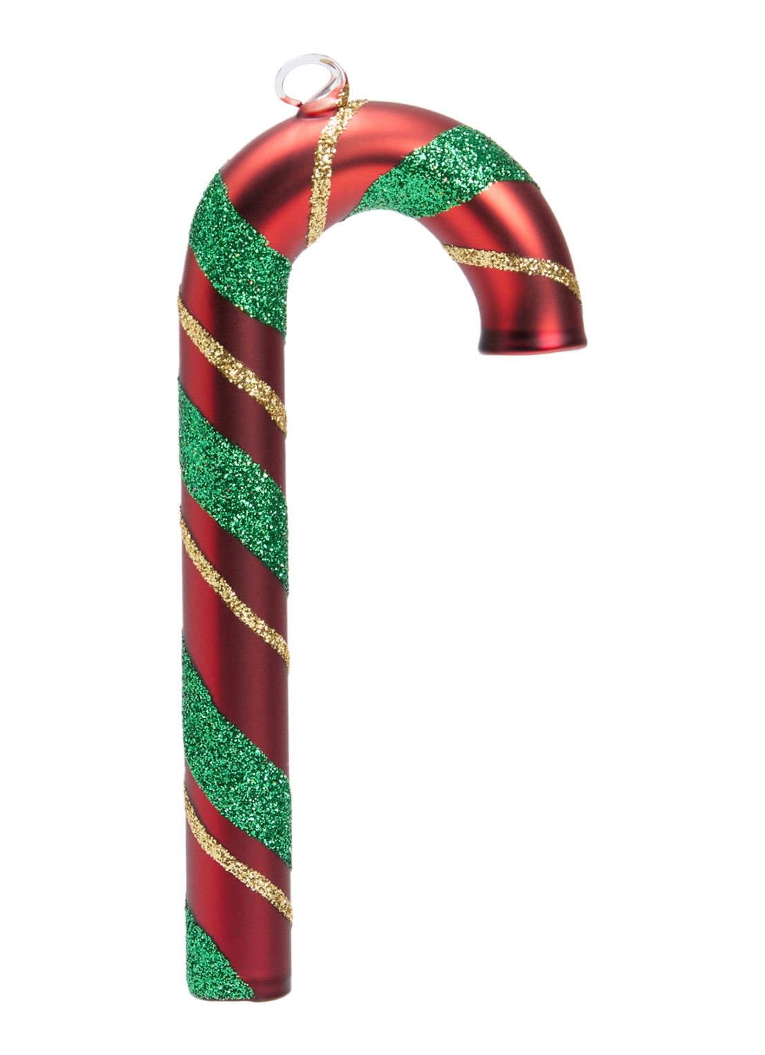 de Bijenkorf Home Zuurstok kersthanger 12,5 cm - voorkant rood