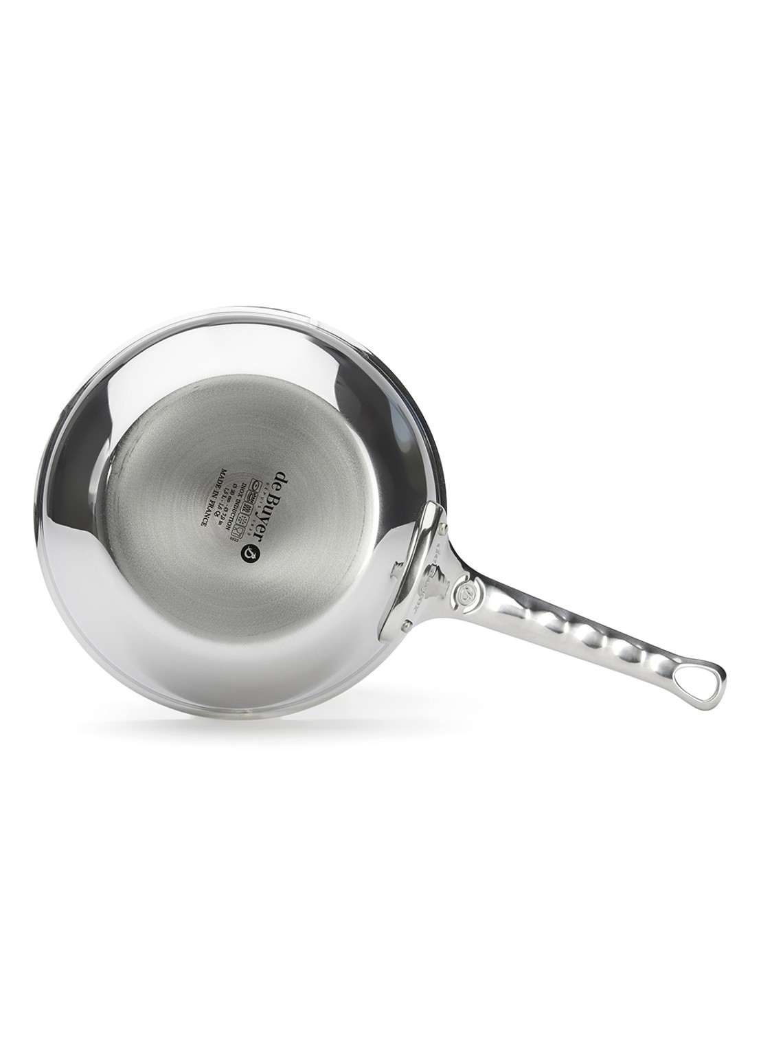 De Buyer Affinity sauteerpan Ø20 cm - achterkant zilver