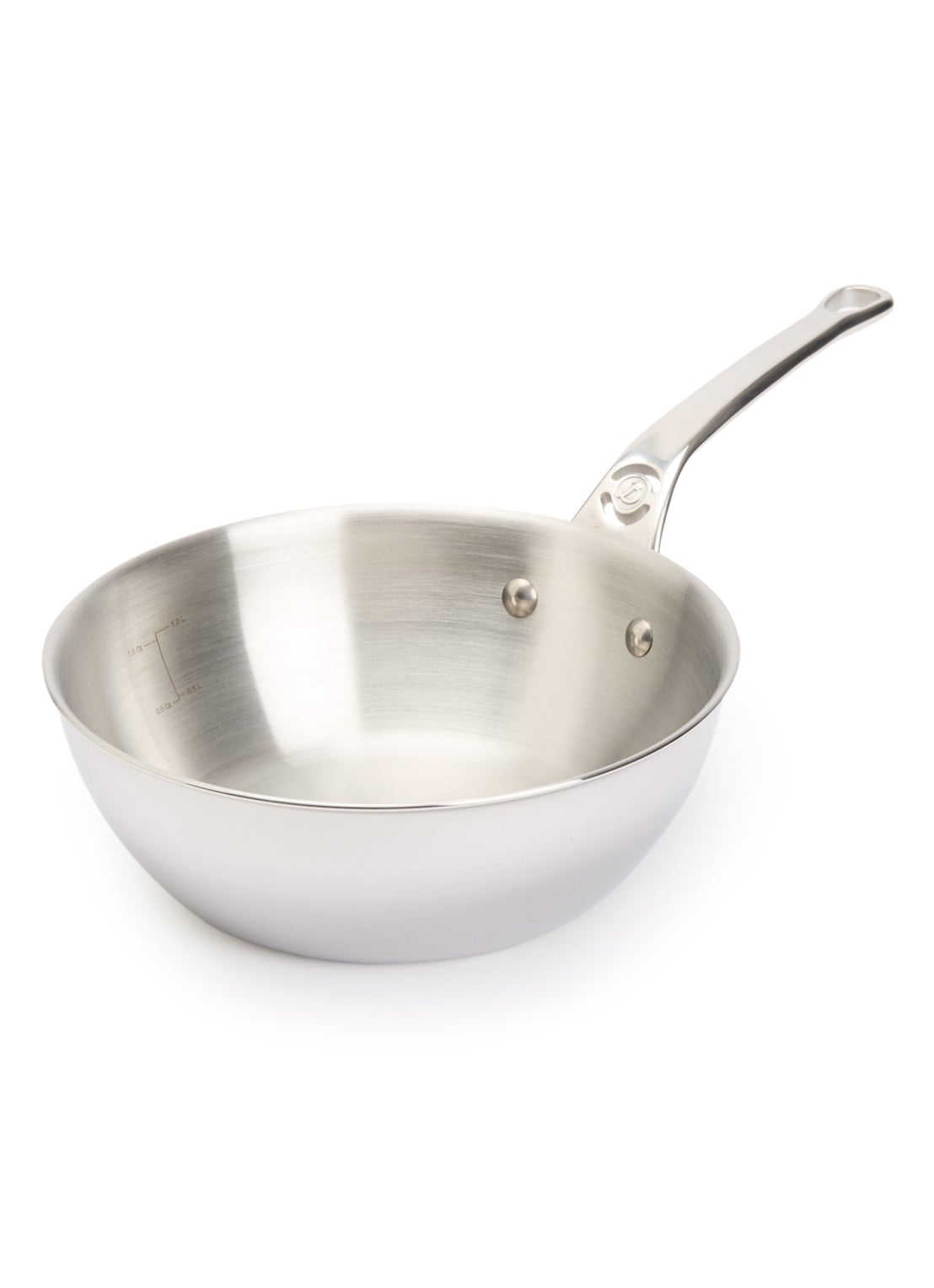 De Buyer Affinity sauteerpan Ø20 cm - voorkant 2 zilver