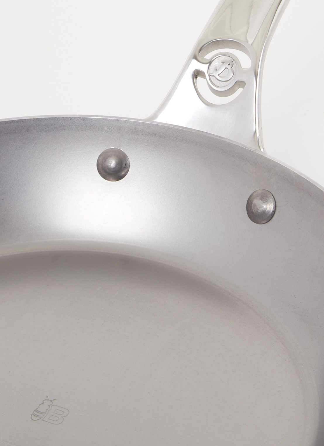 De Buyer B-Pro koekenpan Ø24 cm - detail zilver