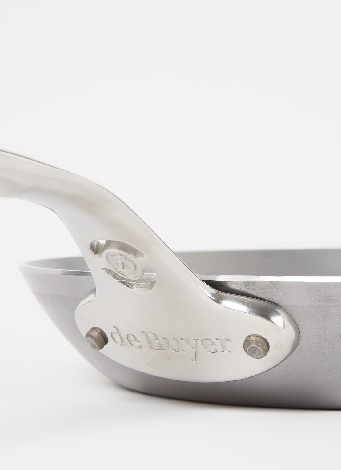 De Buyer B-Pro koekenpan Ø28 cm - detail zilver