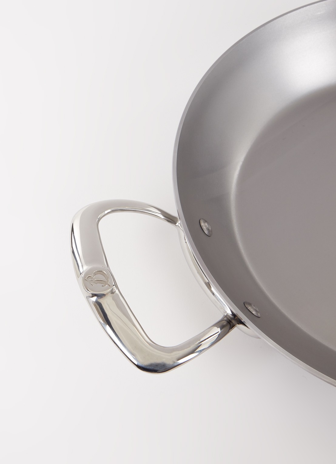 De Buyer B-Pro koekenpan Ø32 cm - detail zilver