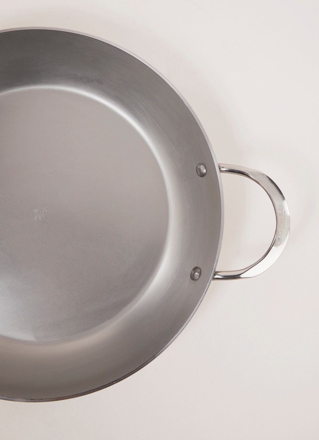 De Buyer Mineral B paellapan Ø32 cm  - detail 3 zilver