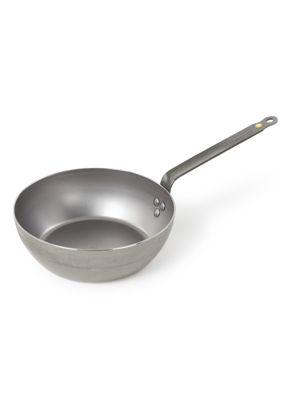 De Buyer Mineral B sauteerpan Ø24 cm - voorkant zilver