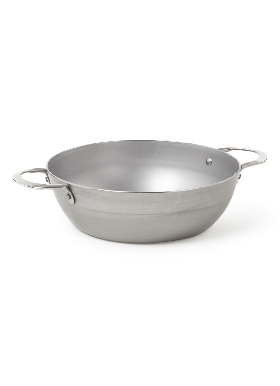 De Buyer Mineral B wokpan Ø28 cm - voorkant 2 grijs