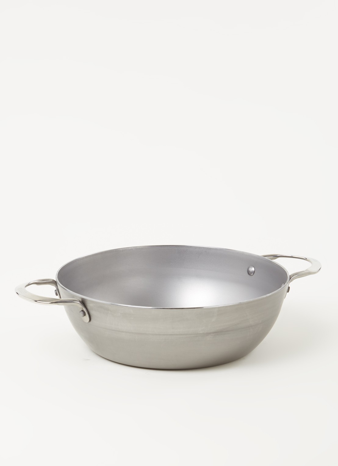 De Buyer Mineral B wokpan Ø28 cm - voorkant 3 grijs