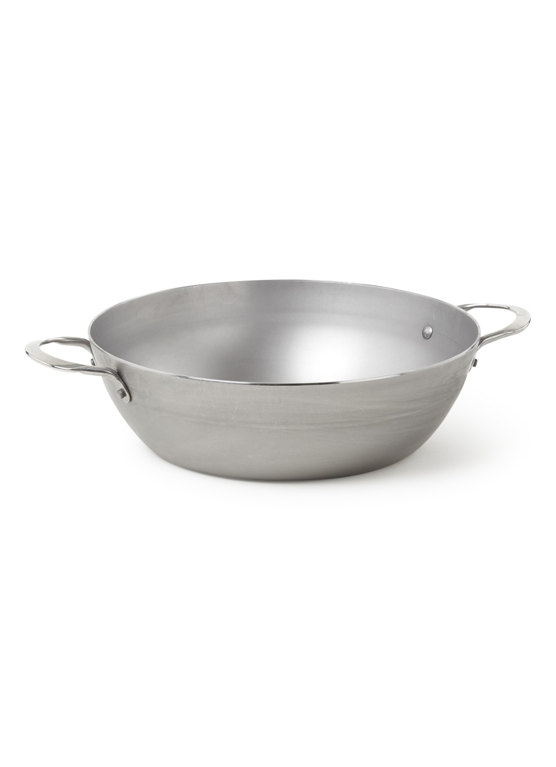 De Buyer Mineral B wokpan Ø32 cm - voorkant grijs