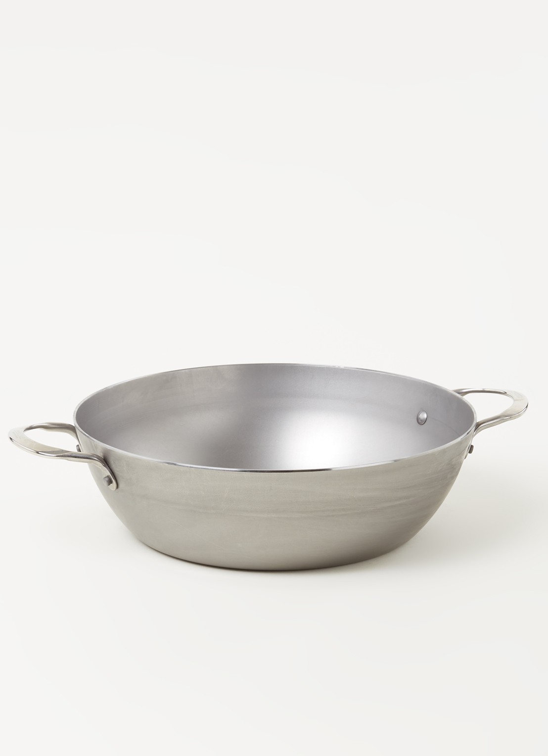 De Buyer Mineral B wokpan Ø32 cm - voorkant 2 grijs