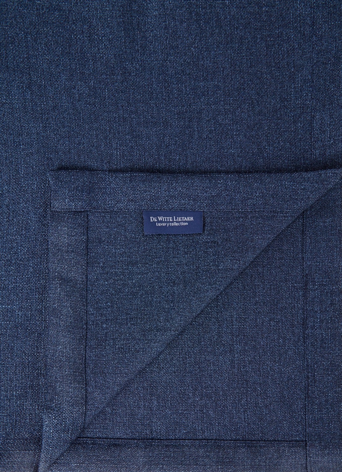 De Witte Lietaer Gibson tafelkleed 145 x 260 cm - detail donkerblauw