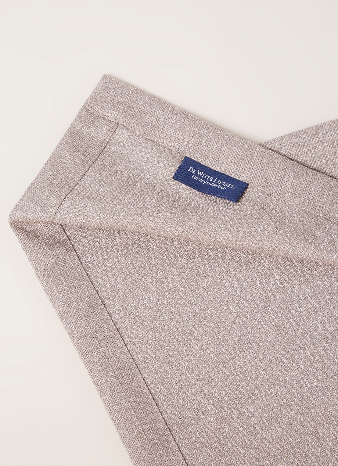 De Witte Lietaer Gibson tafelkleed 220 x 145 cm - detail 3 taupe