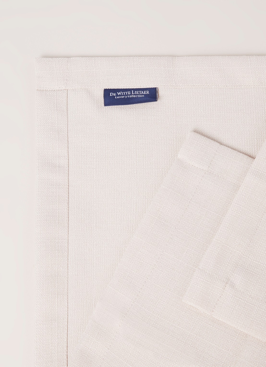 De Witte Lietaer Gibson tafelloper 145 x 50 cm - detail beige