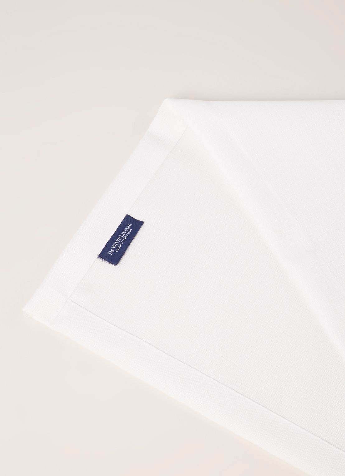 De Witte Lietaer Gibson tafelloper 145 x 50 cm - detail wit
