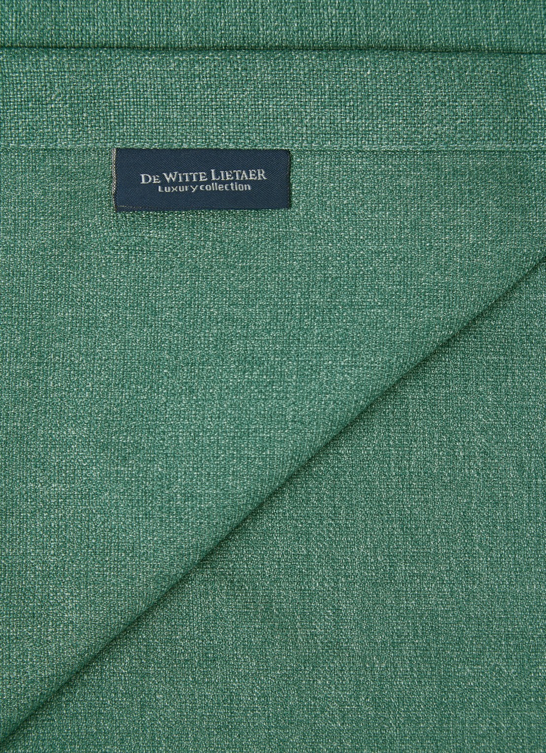 De Witte Lietaer Gibson tafelloper 50 x 145 cm - detail 3 zeegroen