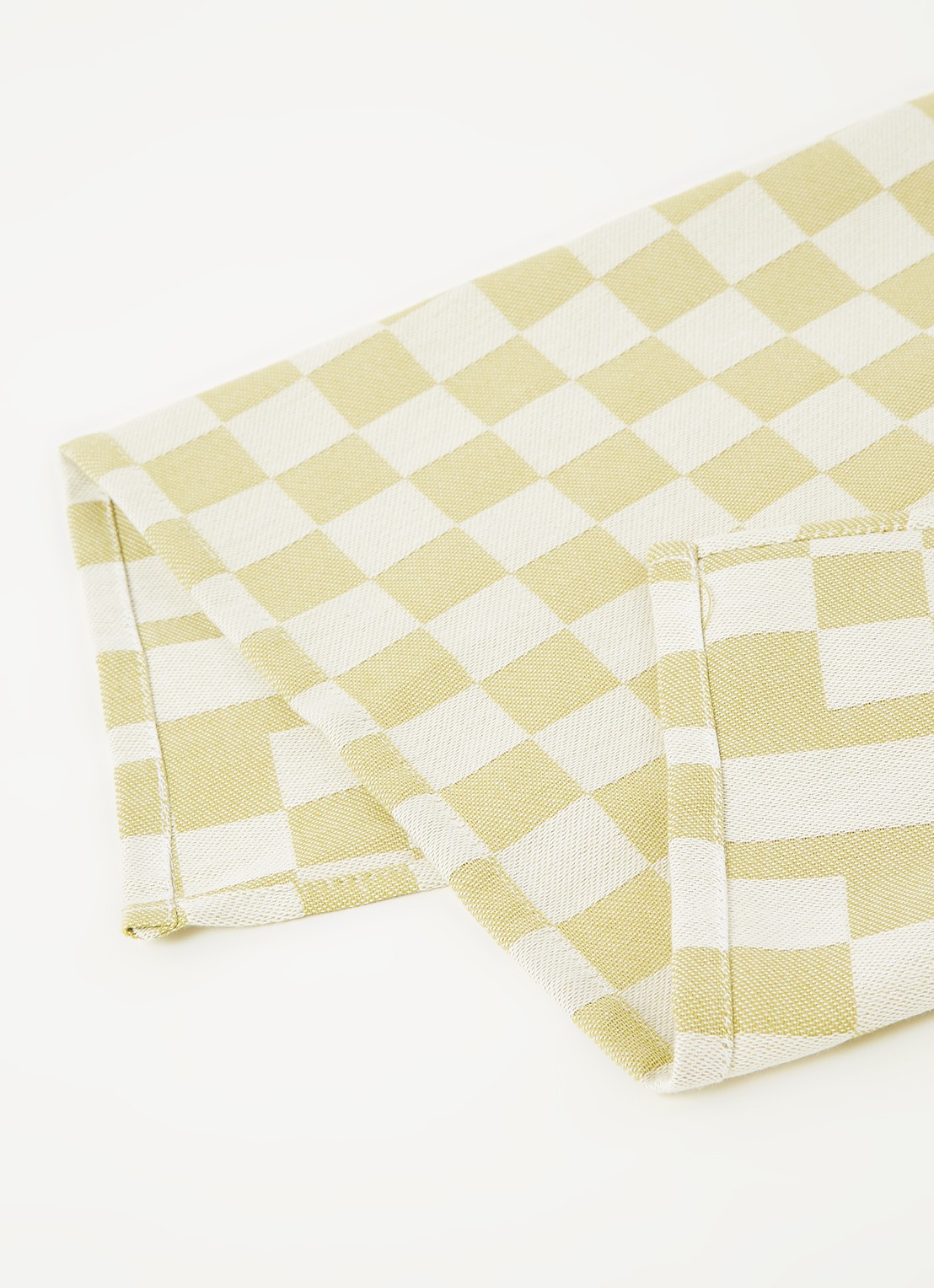 De Witte Lietaer Groom-A theedoek van katoen 70 x 65 cm - detail 3 lime