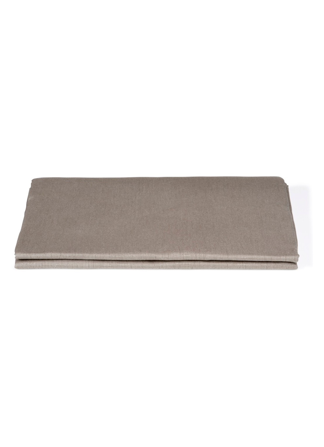 De Witte Lietaer Sonora tafelkleed van katoen 140 x 250 cm - voorkant taupe