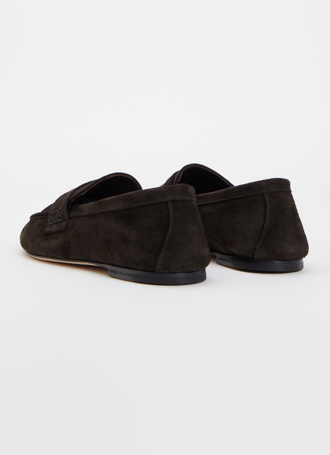 Dear Frances Balla loafer van suède - achterkant 5 donkerbruin