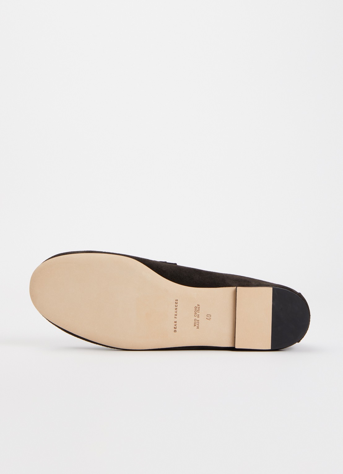 Dear Frances Balla loafer van suède - detail 3 donkerbruin