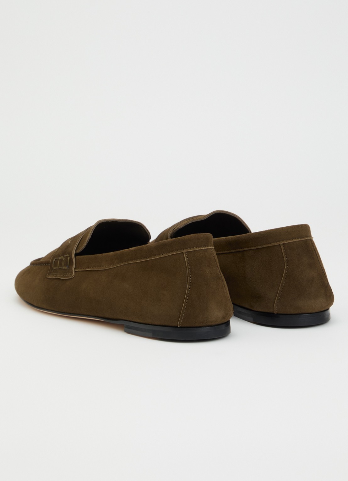 Dear Frances Balla loafer van suède - achterkant 5 mosgroen