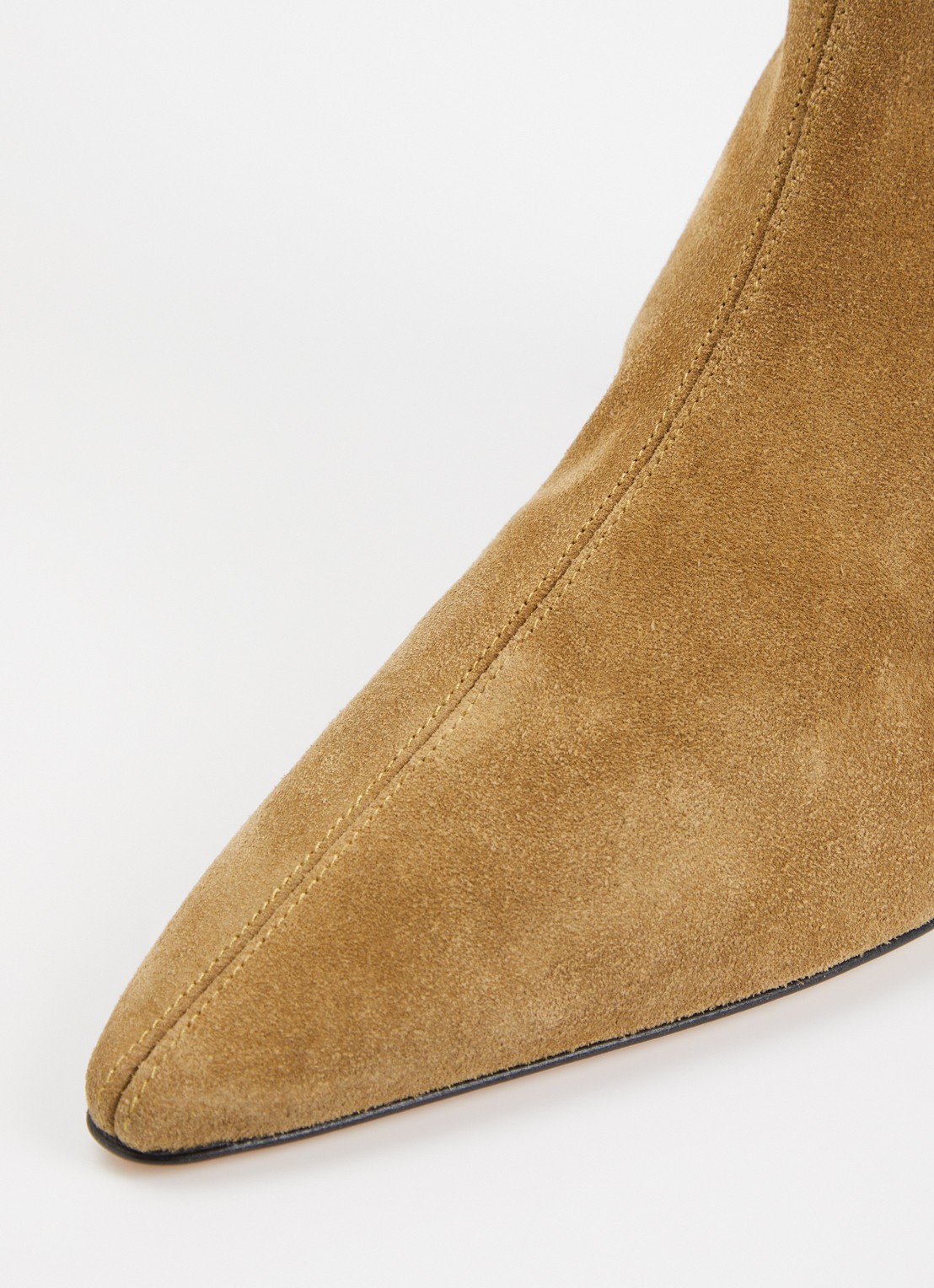 Dear Frances Topo enkellaars van suède - detail 5 camel