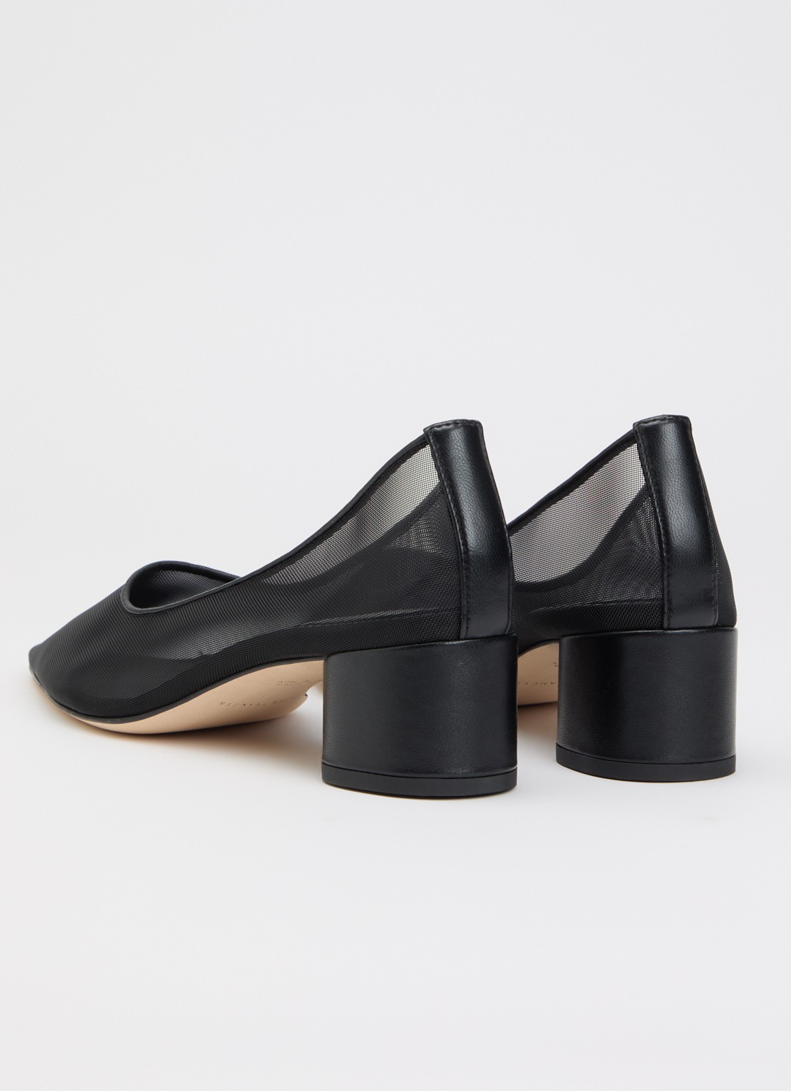 Dear Frances Topo pump van leer - achterkant zwart