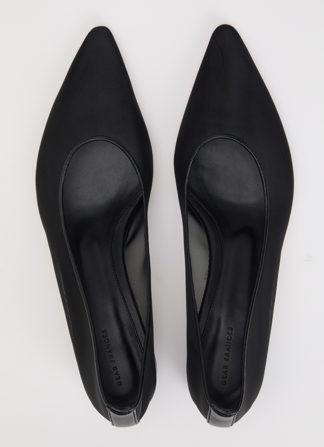 Dear Frances Topo pump van leer - detail 3 zwart