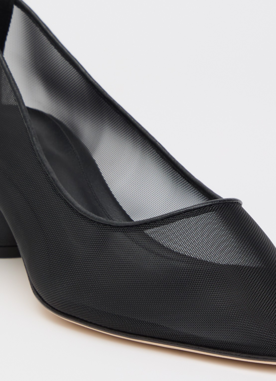 Dear Frances Topo pump van leer - detail 5 zwart