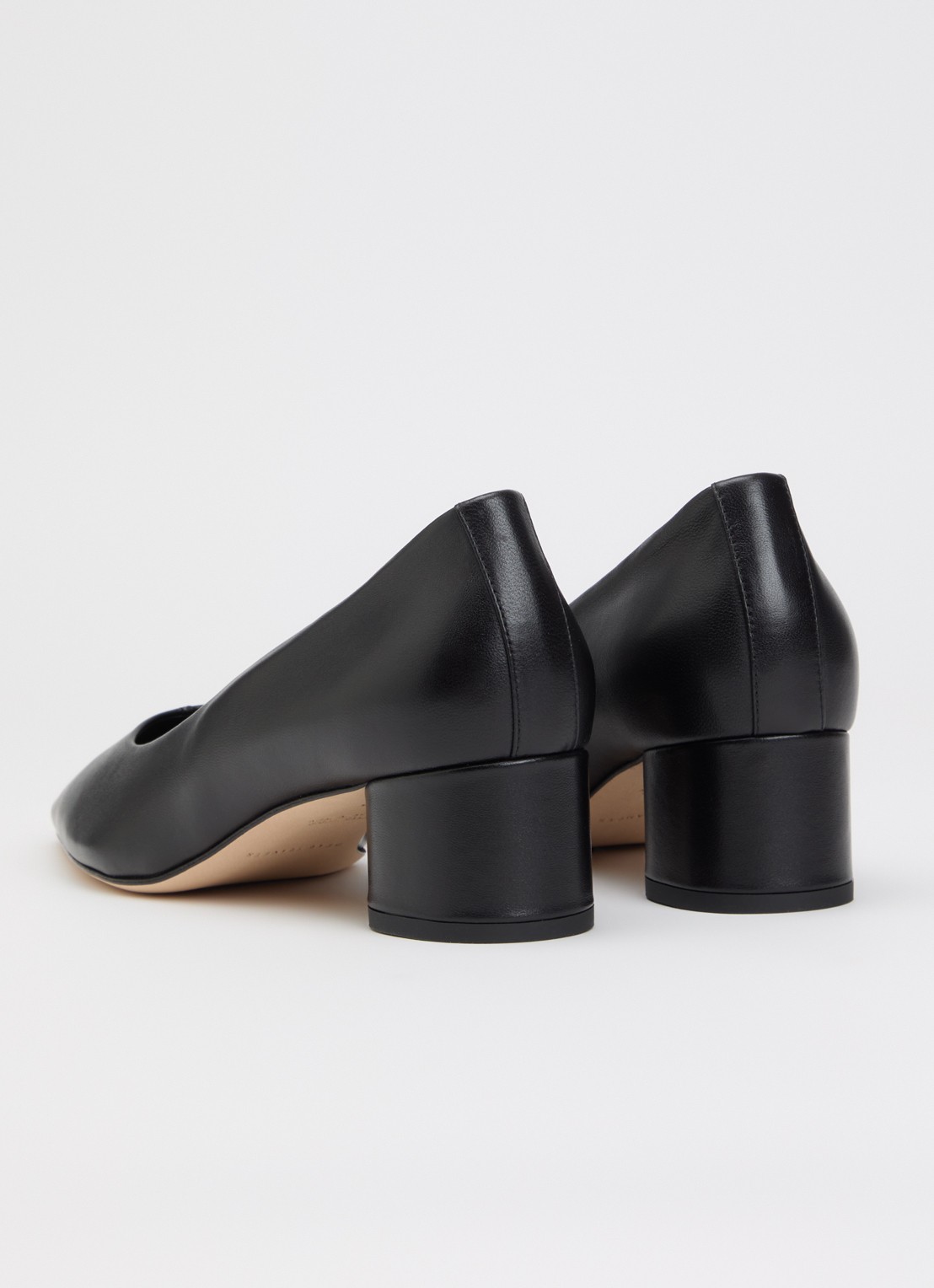Dear Frances Topo pump van leer - achterkant zwart