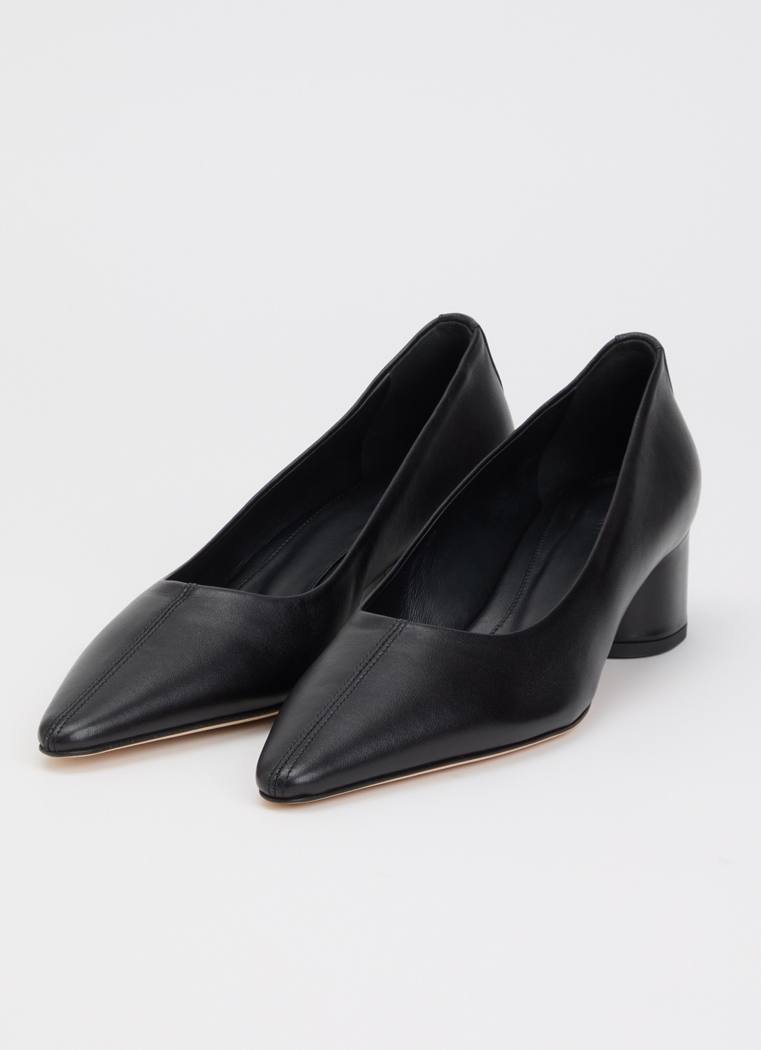 Dear Frances Topo pump van leer - detail 2 zwart