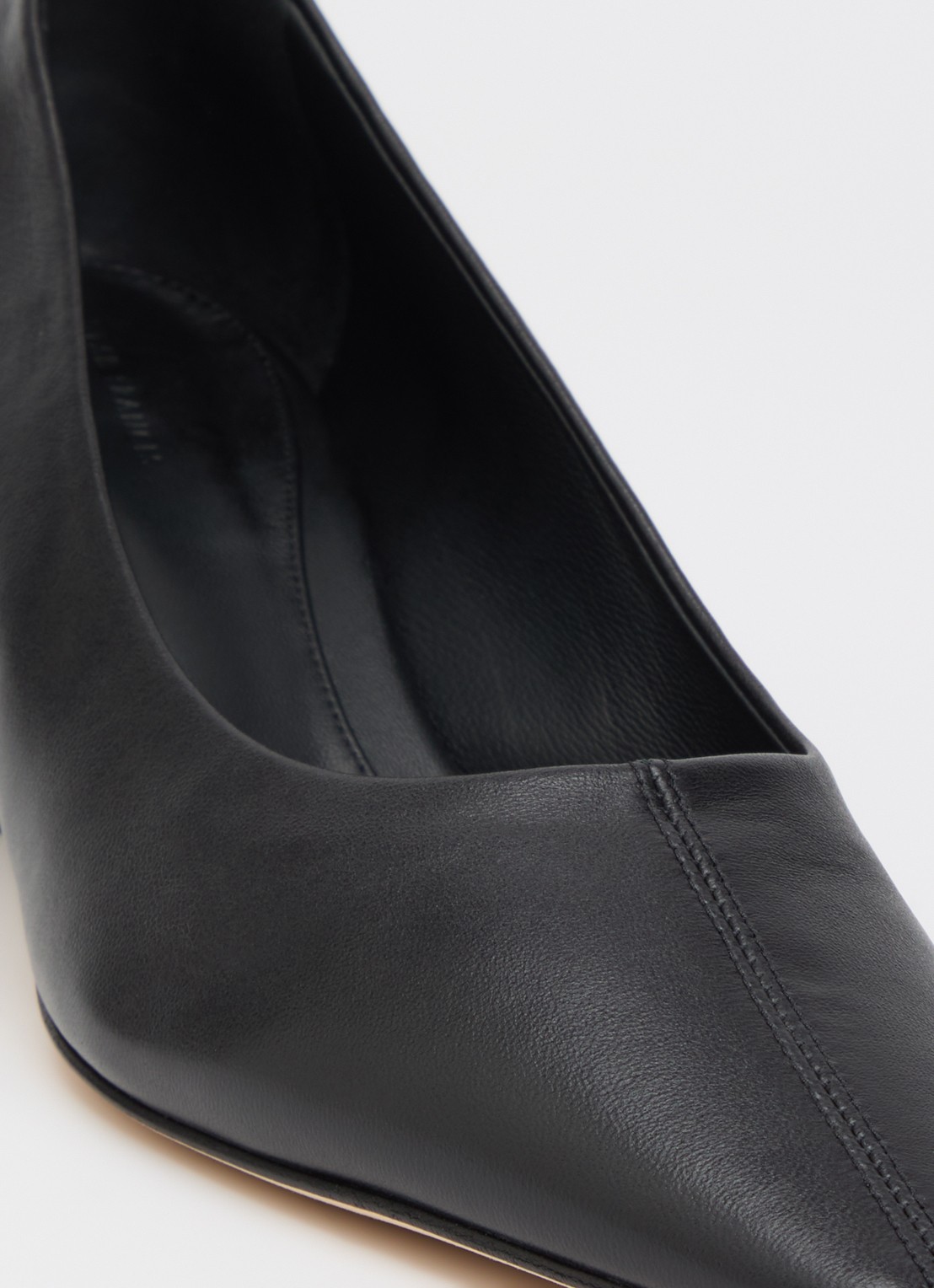 Dear Frances Topo pump van leer - detail 5 zwart