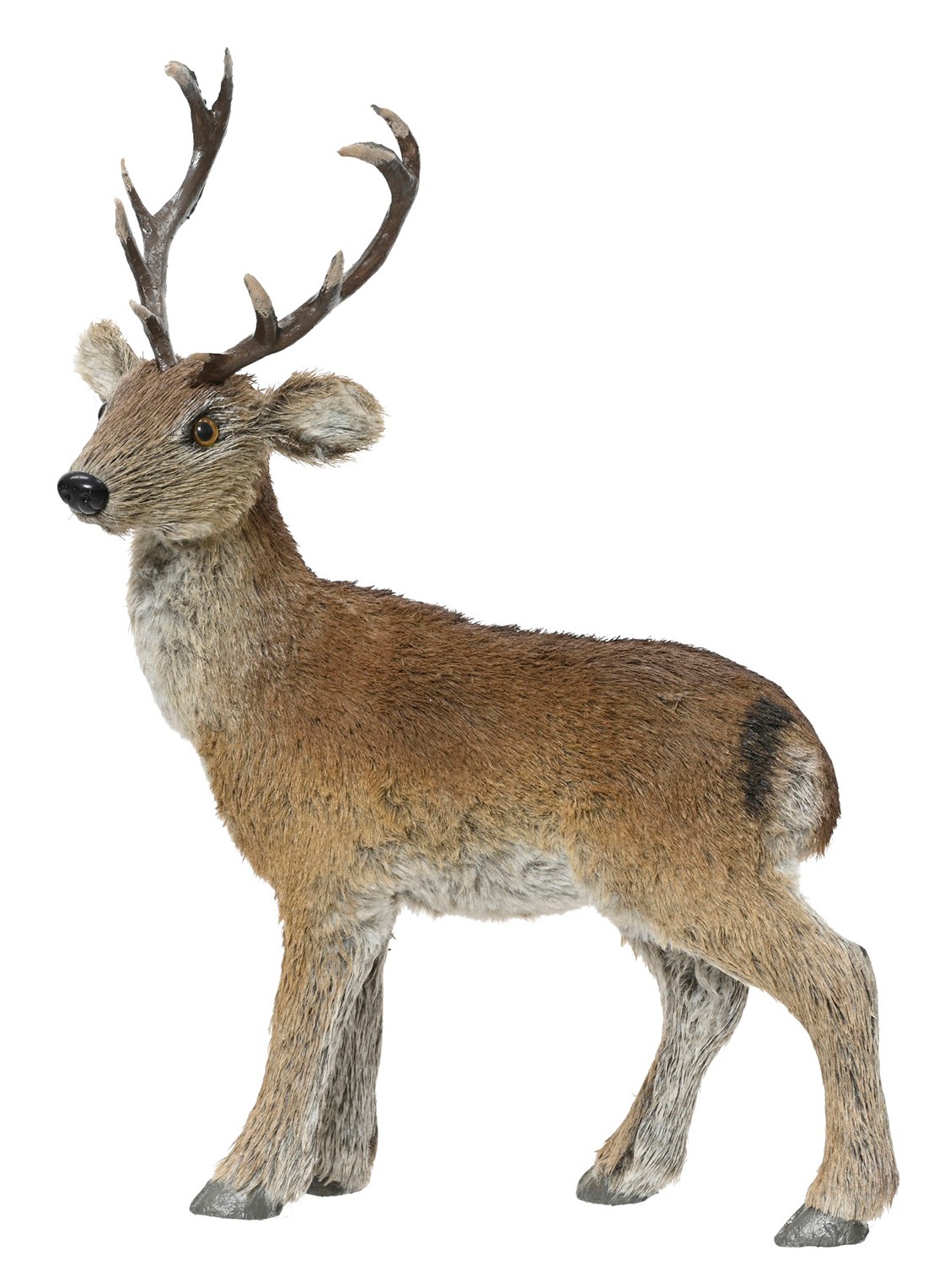 Decoris Hert ornament 36 cm - voorkant naturel