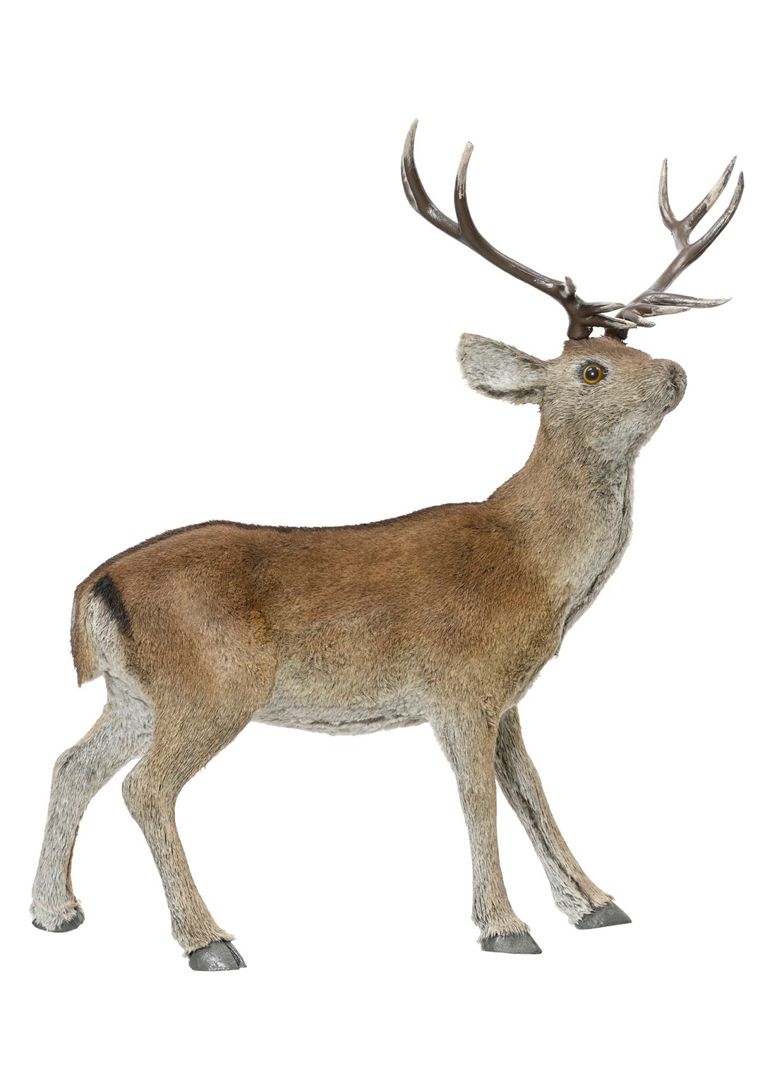 Decoris Hert ornament 67 cm - voorkant naturel