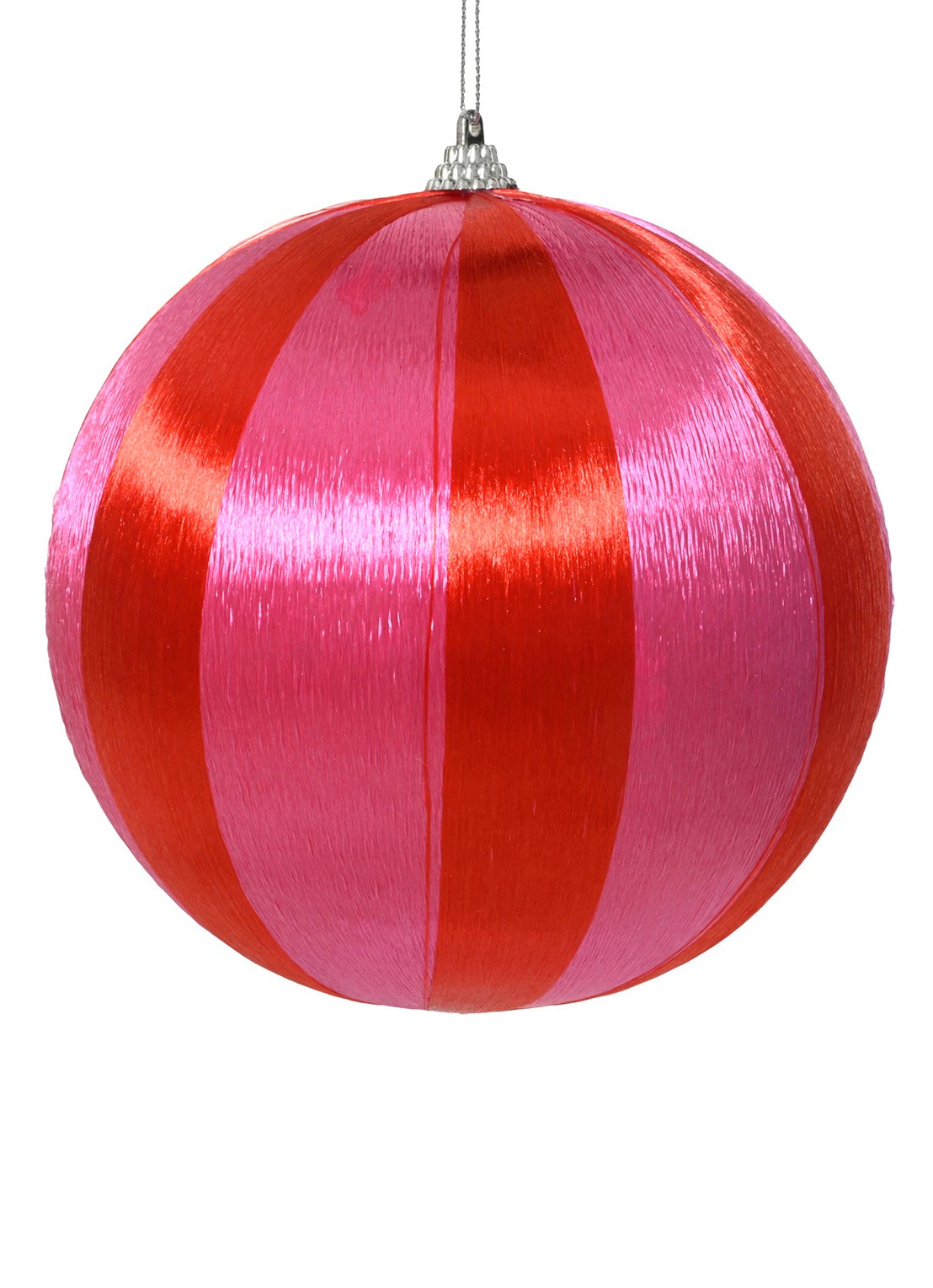 Decoris Kerstbal 8 cm - voorkant roze
