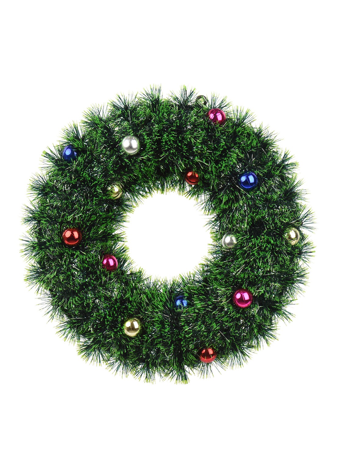Decoris Kerstkrans 29 cm - voorkant donkergroen