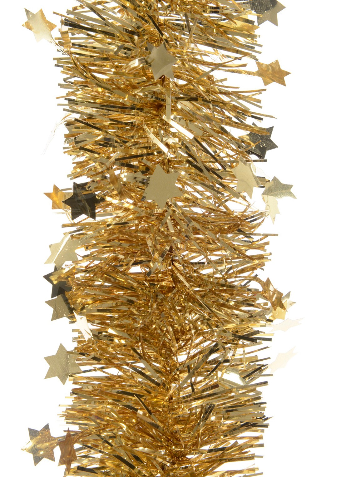 Decoris Lametta Guirlande kerstslinger 270 cm - voorkant goud