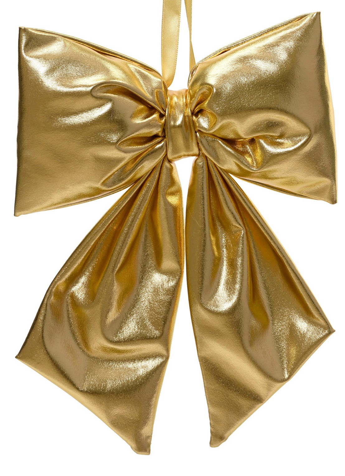 Decoris Strik kersthanger 40 cm - voorkant goud