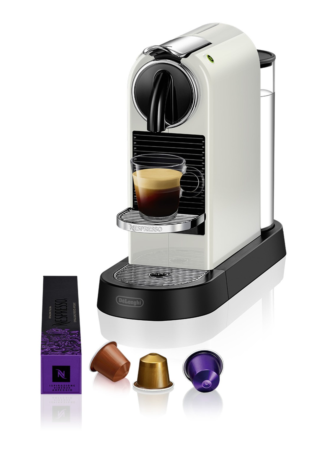 DeLonghi Citiz Nespresso koffiecupmachine - EN167W - voorkant 6 wit