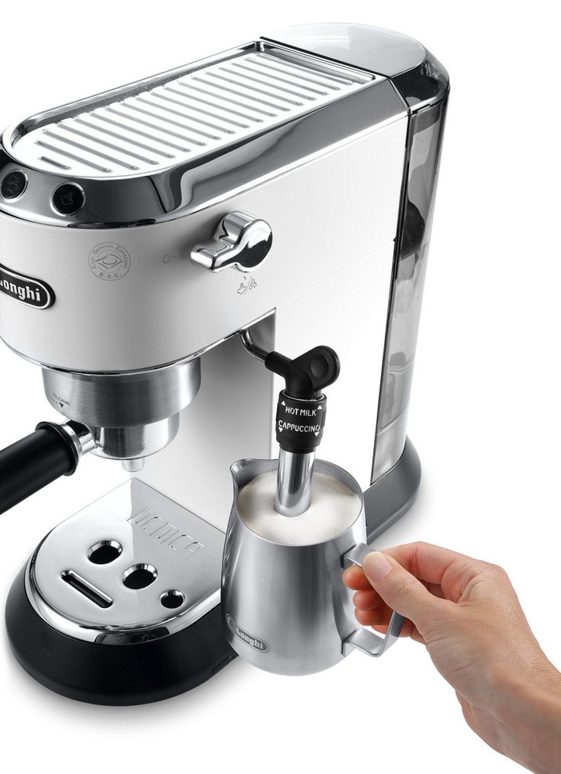 DeLonghi Dedica espressomachine EC685.W - detail 2 wit