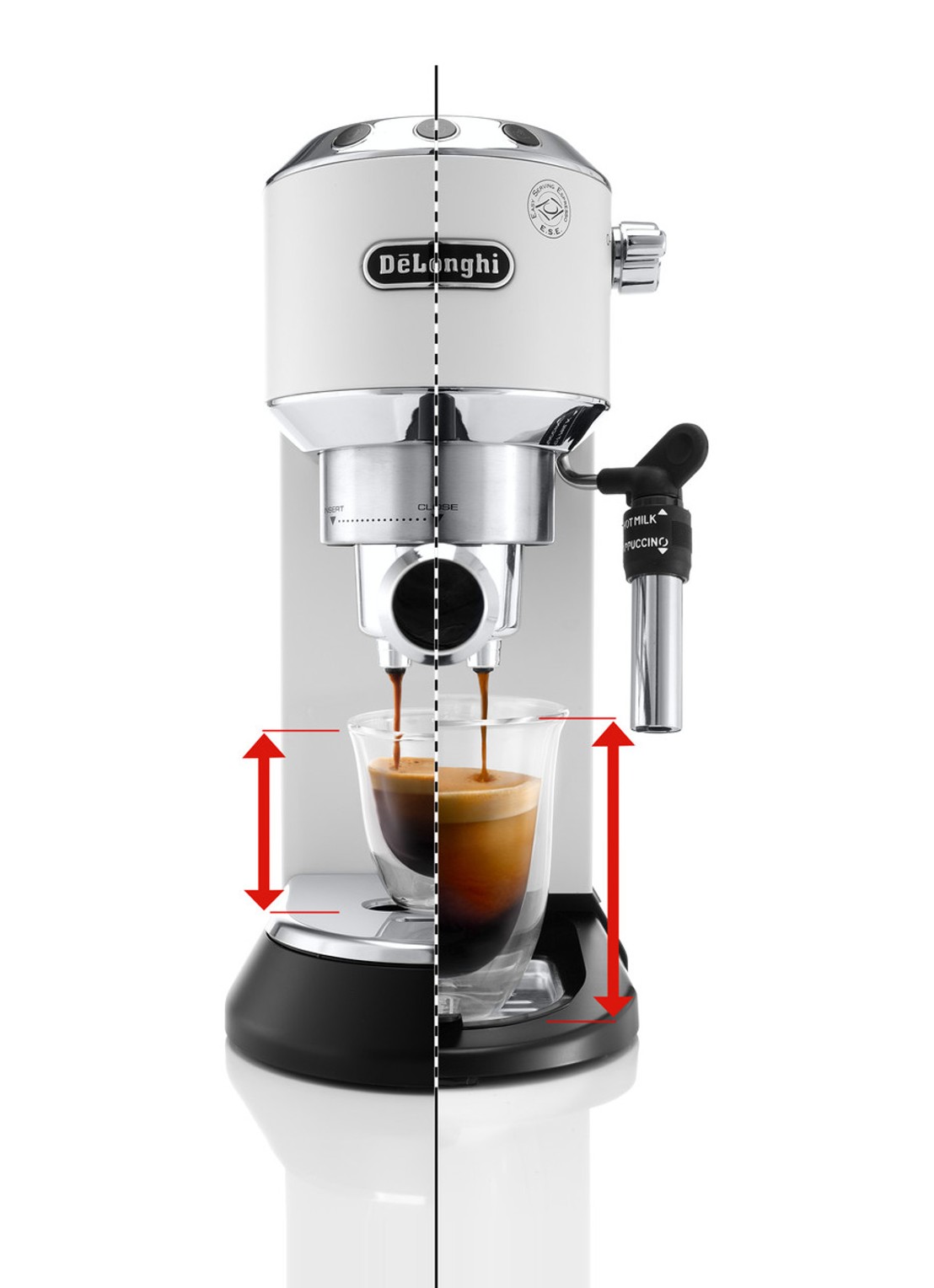 DeLonghi Dedica espressomachine EC685.W - detail 4 wit