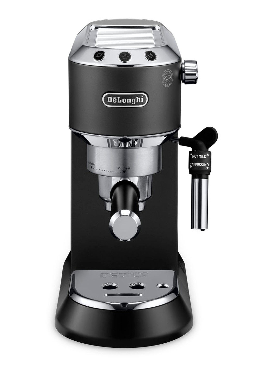 DeLonghi Dedica Style espressomachine EC685.BK - voorkant 6 zwart