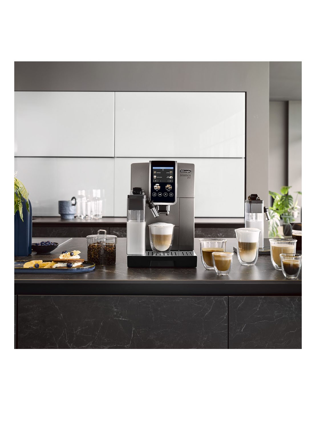 DeLonghi Dinamica Plus volautomatische espressomachine - ECAM380.95TB - voorkant 2 multicolor