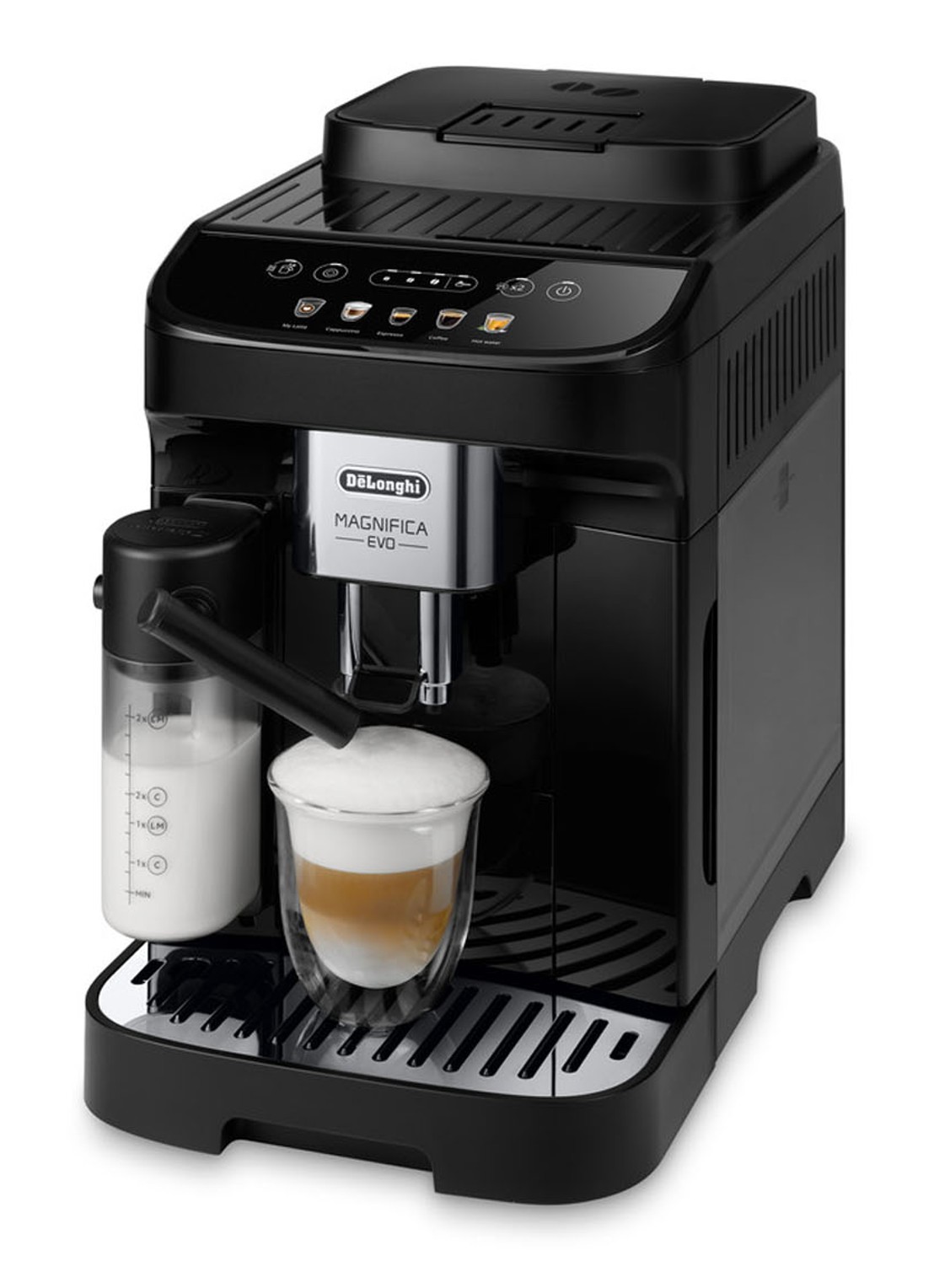 DeLonghi Magnifica Evo espressomachine ECAM290.61.b - voorkant 2 zwart