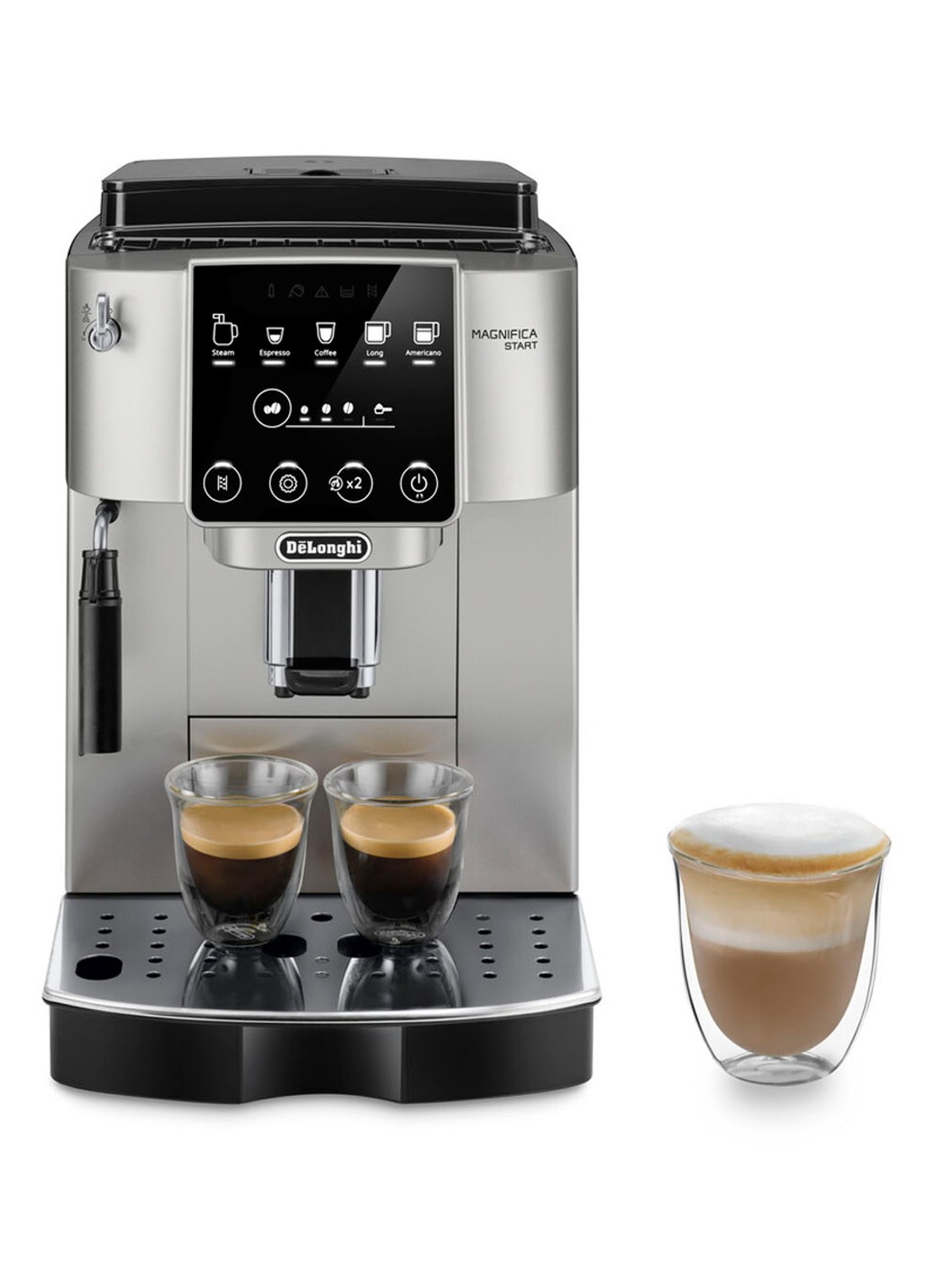DeLonghi MagnifIca Start volautomatische espressomachine - ECAM220 - voorkant 6 zilver